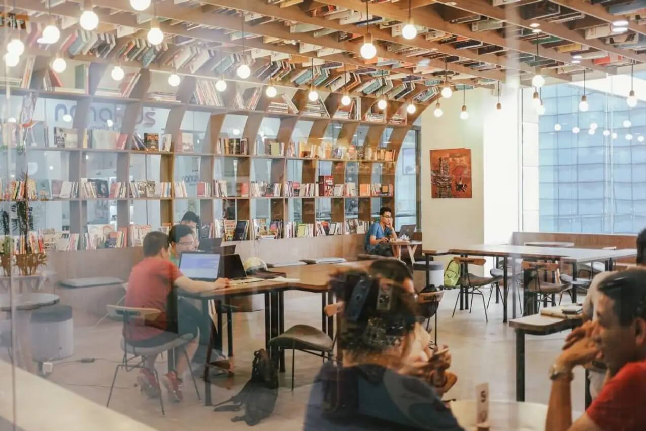 Thiết kế quán cafe coworking đẹp